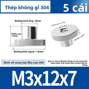Vít Vít Bằng Thép Không Gỉ 304 Đầu Cao Tròn Bằng Thép Không Gỉ Vít Bằng Tay Khoan Lỗ Thông Lỗ Tròn Đầu Cao M3M4M5M6M8M12