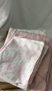 🇲🇾 Ready Stock (Same Day Delivery) FLORA PINK 1200TC 40CM Pure Cotton Bedsheets Set Flora Series