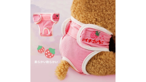 Seluar Dalam Sanitari Boleh Basuh untuk Anjing Betina – Washable Pet Sanitary Pant Female Dog Hygiene Pamper Diaper Girl Panty