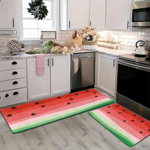 VIKAMA Creative Watermelon Kitchen Rug Summer Entrance Welcome Floor Mat Corridor Bedroom Floor Mat Home Decoration
