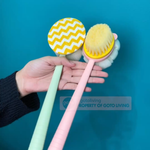 Goto Cleya Scrubber Bath Sikat Badan Untuk Mandi Anti Slip 2in1