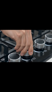 Built‑in Gas Electric Combo Hob 3 Burners 1 Hot Plate Countertop Cooktop Stove Model HBH‑T3G1H