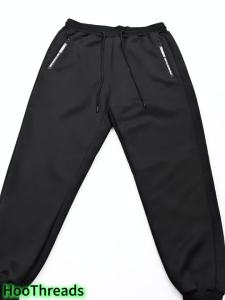 Mens Warm Sherpa Lined Sweatpants with Zipper Pockets Winter Thermal Fleece Plush Jogger Pants Trousers Drawstring Elastic Waist