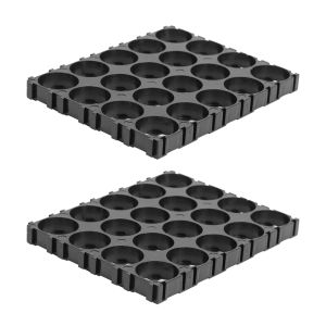 ตัวยึดตัวแบ่งแบตเตอรี่18650 2ชิ้นสำหรับการประกอบพาวเวอร์แบงค์ DIY เมนบอร์ด