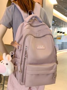 OUDENGPAI | Large Capacity Backpack For Female College Students New 2024 Stylish School Bag Double Shoulder Sweet Academy Style Nylon Material