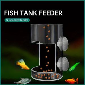 Non-Slip Aquarium Feeder Ring - Essential Fish Feeding Supplies Floating Food Feeder Square/Round for Fish Tank