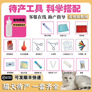 Pet Maternity Bag Full Set Cat Dog Delivery Tool Delivery Room Supplies Breeding Box Home Comfortable Size for Pets