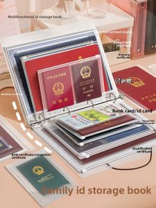 MONLEYTA | Family Document Storage Bag Baby Birth Certificate Infant Passport Vaccine Card Protective Cover Pages Loose Leaf Organizer