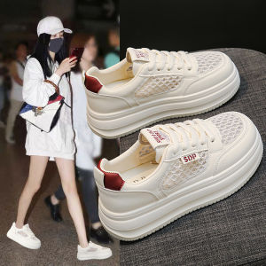 CHAODONG | Heel Height Increasing Womens Summer Breathable Canvas Sneakers