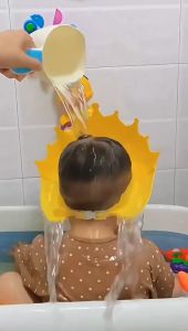 ส่งจากไทย หมวกสระผม หมวกสระผมเด็ก หมวกอาบน้ำ กันน้ำเข้าหูและตา ลายหมูน่ารัก (มีที่ปิดหู) แชมพูสระผม