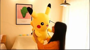 Big Size 65cm Pokemon Pikachu Plush Stuffed Toys Anime Squirtle picachu Psyduck Cartoon Pillow Dolls Kids xmas Birthday