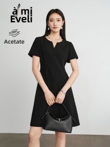 Eifini | Đầm Đen Kích Cỡ Nhỏ Cổ Điển Chất Liệu Triacetate Nhập Khẩu