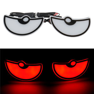 KEVANLY | 2pcs Motorcycle Led Demon Eye Light Semicircle Eagle Eye Car Tail Universal Decorative Lights Dynamic Strobe Turn Signal Light
