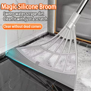 Magic Silicone Broom Dry Wet Floor Sweeper Broom Household Cleaning Non-stick Hair Floor Dust Scraper Multipurpose Magic Sweeper Glass Scraper Mop Penyapu Sapu 魔术扫帚