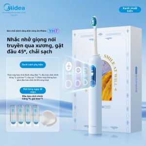 Midea | Bàn Chải Điện Thông Minh Dẫn Truyền Xương Lông Mềm Cho Người Lớn Cặp Đôi