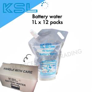 KSL Battery Water Air Bateri Kereta Lorry Motor ( 1L x 12 packet ) Per Carton