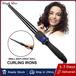 Hengfa Lina LCD curlers conical curling iron single tube ceramic glaze pear flower cone electric hair curly hair general oltage: 110-240 v