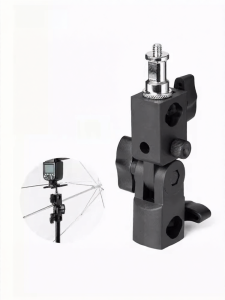 Multi-Angle Hot Shoe Flash Adapter for Photography LED Light Stand