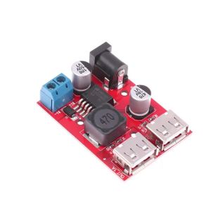 Bộ Chuyển Đổi DC-DC Step-Down 5V 3A Sạc Ô Tô Hai Cổng USB Mô-đun Nguồn Điều Chỉnh Điện Áp Năng Lượng Mặt Trời Cho Đầu Vào 9V 12V 24V 36V