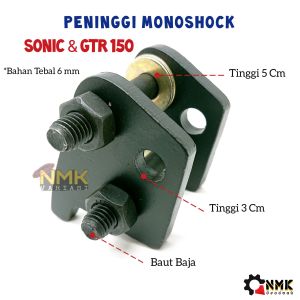 Peninggi Shock Belakang Supra Gtr 150 Dan Sonic 150R Tebal 6 mili