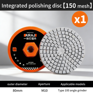 deli | 80mm Ceramic Tile Trimming Polishing Disc Angle Grinder Polishing Marble Quartz Stone Chamfering Grinding Edge 50#150#300#500#