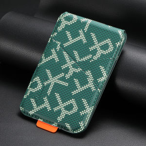 Card Storage Luxury Slot Faux Leather Magnet Stand RFID Mobile Phone Wallet Magnetic Card Holder For iPhone & Samsung Series