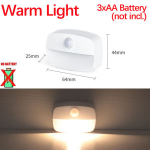 Motion Sensor Step Light USB Rechargeable Wireless LED Floor Lamp for Indoor Stairs Hallway Wardrobe Auto On/Off Night Lighting