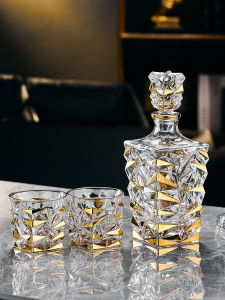BANGBEBE | High-End Crystal Glass Whiskey Glass Set with Gilding