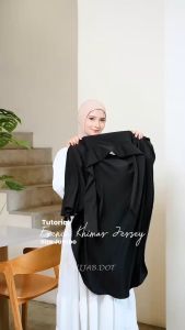 French Khimar Jersey Jumbo (Jilbab Haji & Umroh) By HIJAB.DOT