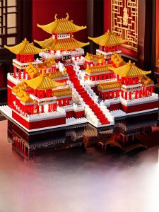 Sakura Treehouse Building Blocks Villa Construction Puzzle Educational Toy Gift for Girls Assembly Model Street Scene House