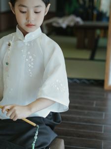 เวลาจํากัด Original Retro Belladonna งานปัก แขนกว้าง เสื้อท่อนบน เด็กผู้หญิง S เสื้อผ้าเด็กเล็ก เด็กผู้หญิง ชุดกี่เพ้า ชนเผ่า เครื่องแต่งกาย