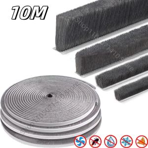 10M Brush Strip Self Adhesive Door Window Sealing Strip Home Door Window Sound Insulation Seal Film Door Window Weather Strip
