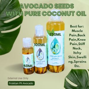 AVOCADO SEEDS WITH PURE COCONUT OIL #organic #avocadoseeds