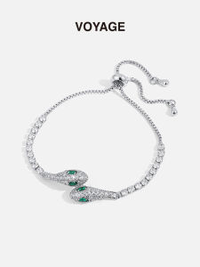 Adjustable Snake Year Bracelet Womens Fashion Jewelry Luxury Minimalist Precise Bracelet Charm Pullable Copper Zirconia