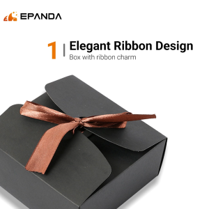 Small Kraft Paper Gift Box Wedding Door Gift Kotak Hadiah Kenduri Kahwin Small Packaging Box Ribbon