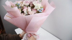 【20pcs】Flower Wrapping Paper Waterproof Flower Paper English Korean Paper Gift Wrapping Paper