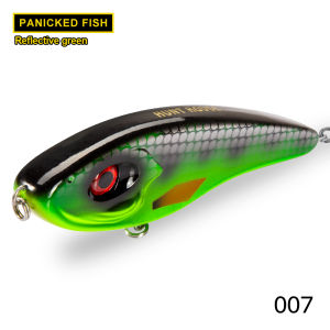 Hunthouse Musky Buster Jerkbait Fishing Lures 115mm 32g Vib Bait Slow Sinking Jerkbaits Fishing Tackle For Sea Bass Pike LW129