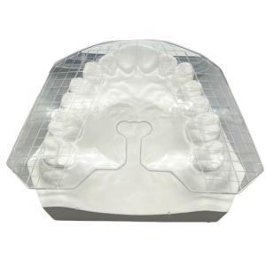 1Pc Dental Guide Plate Denture Teeth Arrangement Instrument Oral Measuring Ruler Complete Denture Alignment Measurement Tool