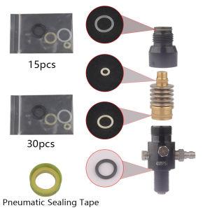 Hpa 15pcs/30pcs Xi lanh khí Refill Bộ điều chỉnh áp suất ORING kit bình khí silicon mềm Bộ nhẫn PCP Doanh torique phụ kiện