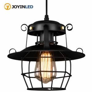 JOYINLED Đèn Treo Công Nghiệp Cổ Điển E27 Dây Kim Loại Màu Đen Đèn Treo Cho Nhà Bếp Nhà Hàng Quầy Bar Phòng Khách