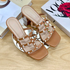 CALVARI - HEELS 5CM VALENCIA Sandal Wanita Korea Casual Kekinian Size 35 - 41 Sendal Cewek Kasual