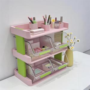 Desktop Organizer Box Drawer Style Transparent Tea Bag Storage Rack Pen Holder Multi Layer Arrangement Box High End Desktop Shelf