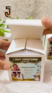 Persoanlized LED Clock with Hardbox Ribbon Tag for Souvenir (PRICE PER PIECE)