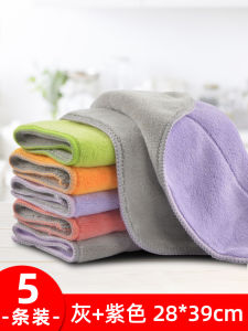 Dustcloth for Furniture Table Cabinet Cleaning Non-shedding High Absorbency Household Cleaning Tool Coral Fleece Multi-purpose