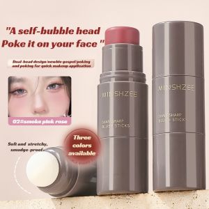 [Suitable for Beginners] Lazy Double-Ended Blush Stick Natural Nude Makeup Eye Shadow Lipstick Blush Eye Silkworm One-Stop Multi-Purpose