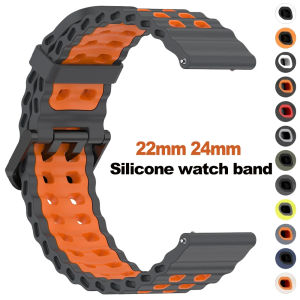 22mm 24mm Silicone Strap For Suunto 9 Baro 7 D5 Spartan Sport Wrist HR Smart Watch Band Breathable Bracelet Wristband Watchband