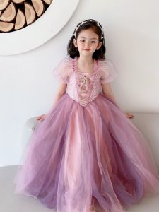 Đầm Công Chúa Màu Hồng Tím Nhẹ Nhàng cho Bé Gái