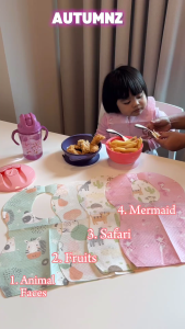 Autumnz Disposable Baby Bibs 6+months (6pcs/pack) | HUSHABUY - Leak-Proof, Easy-to-Use, and Convenient for Feeding