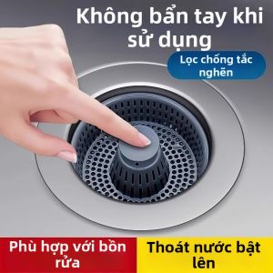 Anti-odor Jump Spring Strainer Drain Plug