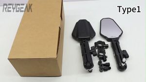REYGEAKT For Ktm Duke Rc 200 250 390 Rc200 Duke390 Duke200 Foldable Side Mirror Handlebar Rearview 360 Rotation Wide View Aluminum Alloy Accessories 2Pcs